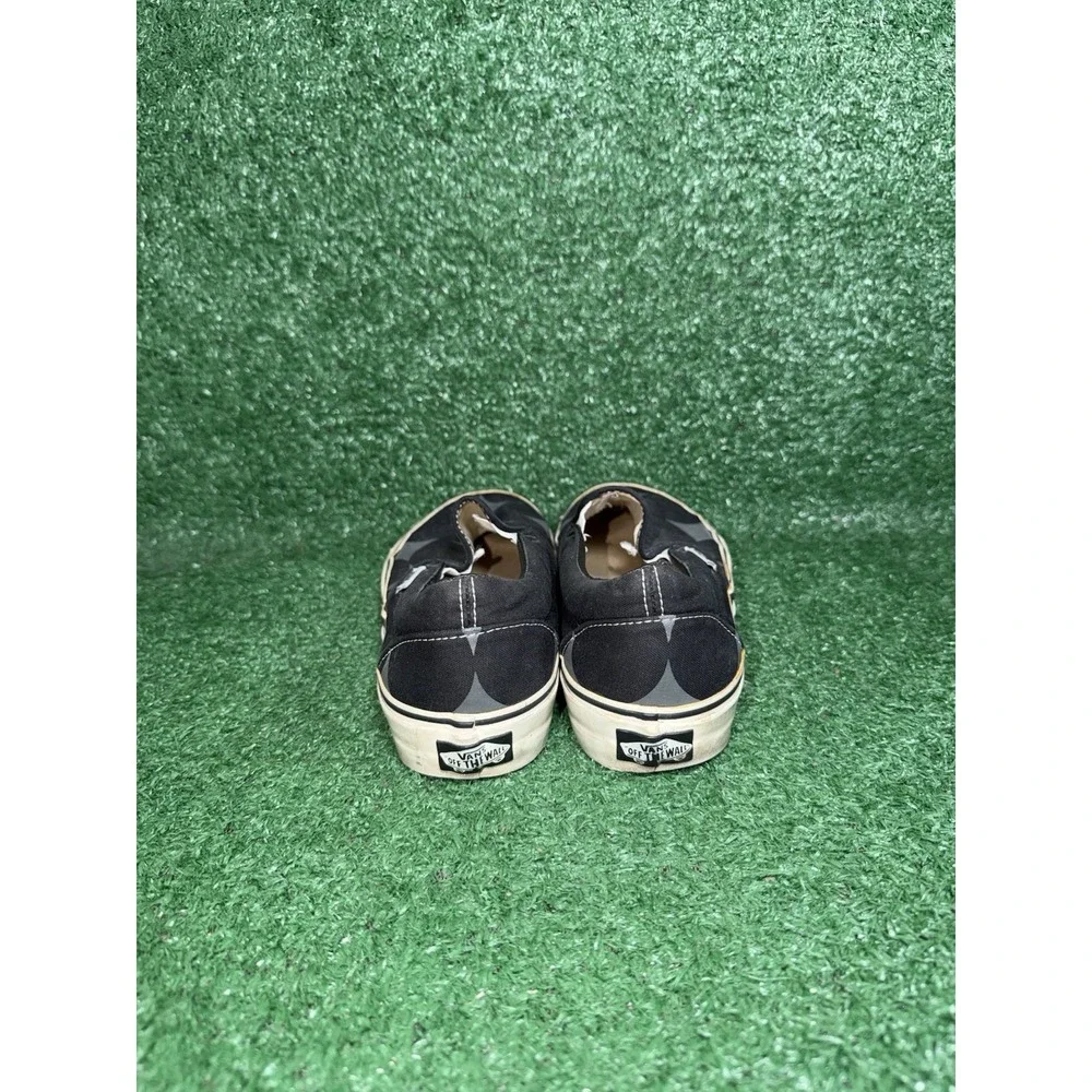 VANS Classic Slip-On Womens Size 8.5‎ Spotted Black Grey Skate Shoes Sneakers